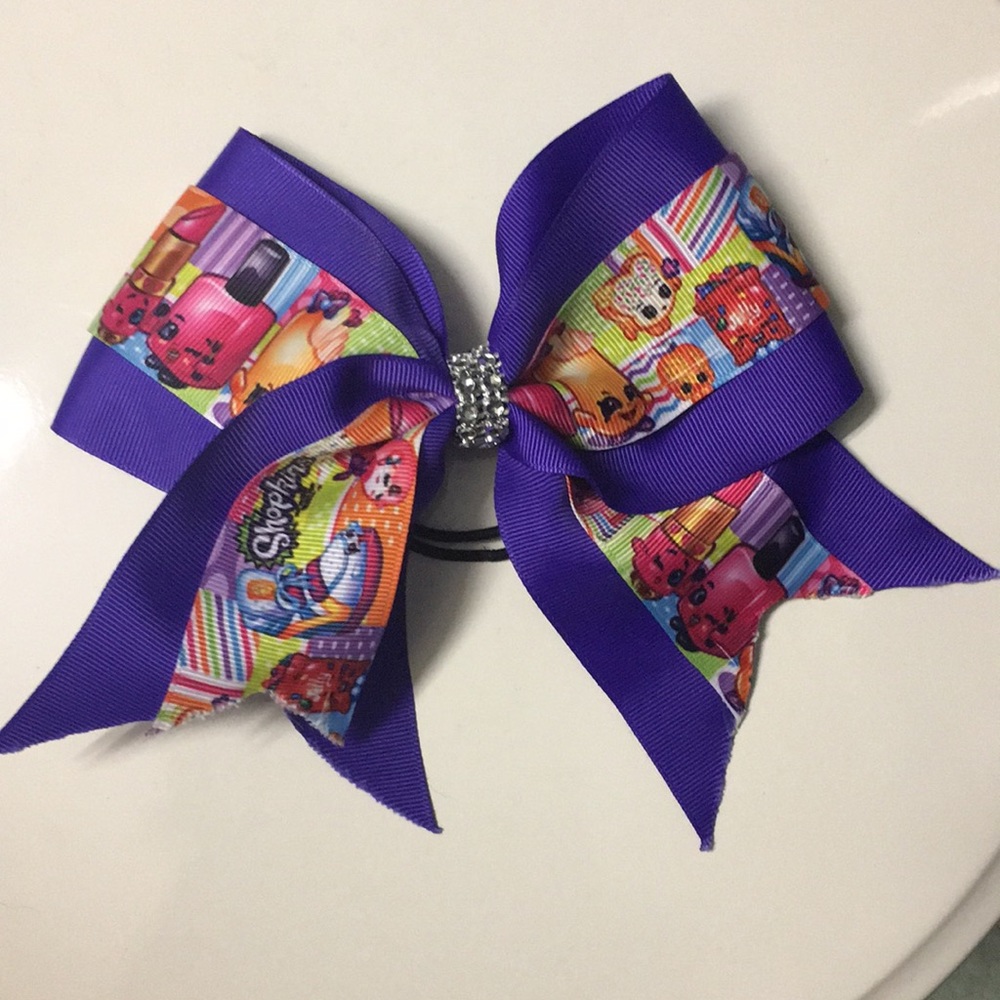 Girls shopkins cheer bow
